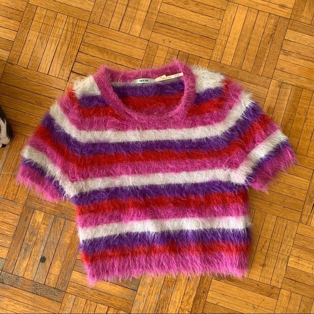 Fuzzy crop top